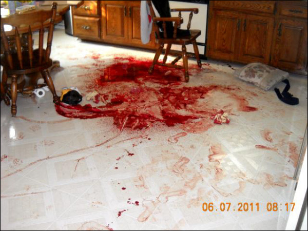 biohazard cleaning at trauma scene